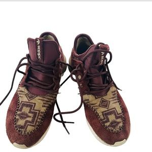 Adidas Tubular Moc 
  Sneakers;  burgundy hemp-white;  Men's size 8.5